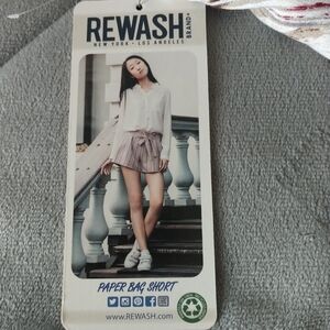 Rewash Neutral Aztec Print Shorts M